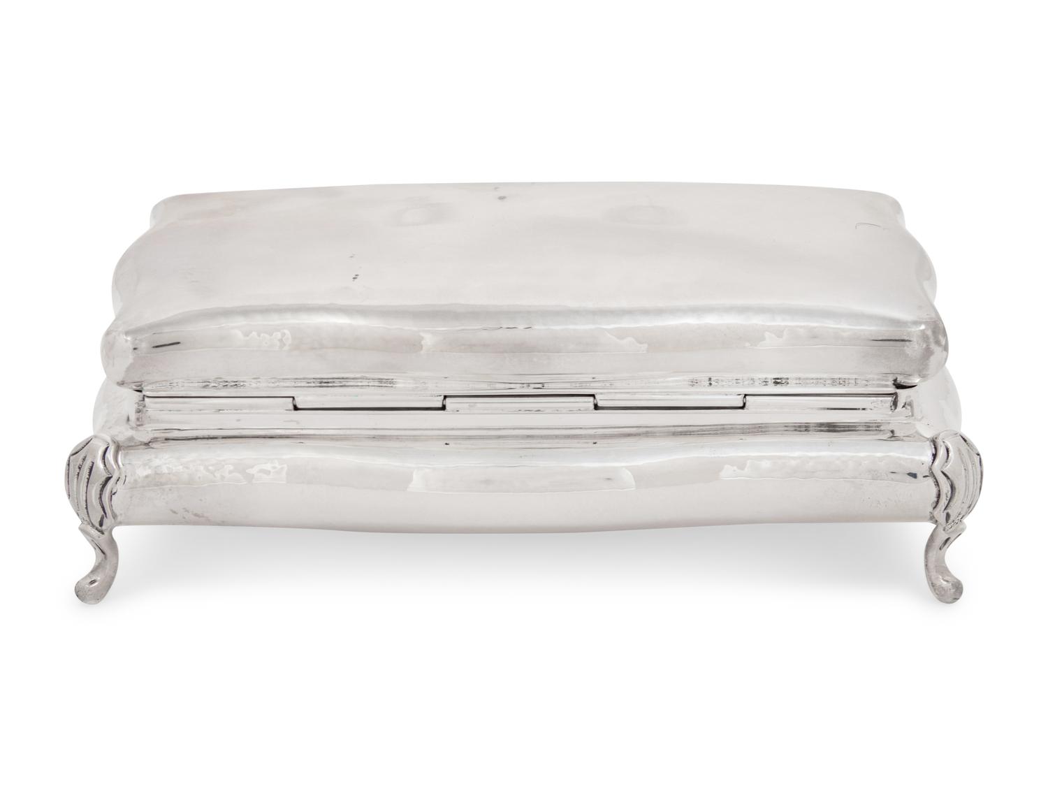A Buccellati Silver Table Casket