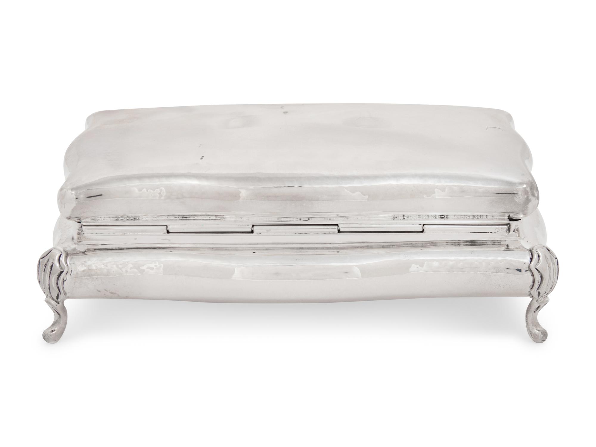 A Buccellati Silver Table Casket