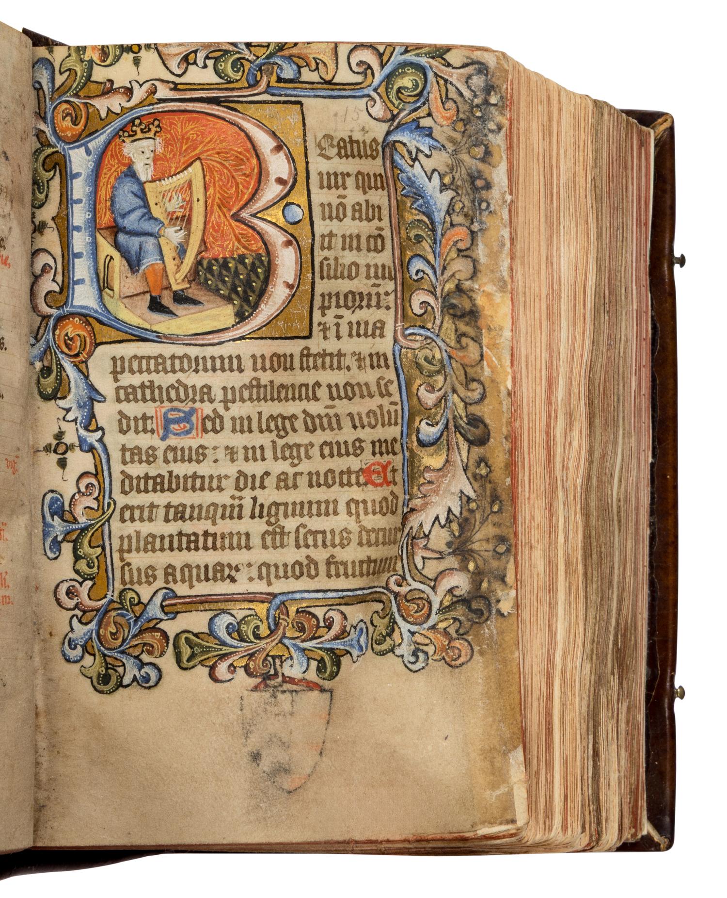 FOLLOWER OF HERMAN SCHEERE (active London, c. 1405-1425) Psalter, Use of Sarum, in Latin, illuminated manuscript on parchment [England, London, c. 1425-35]