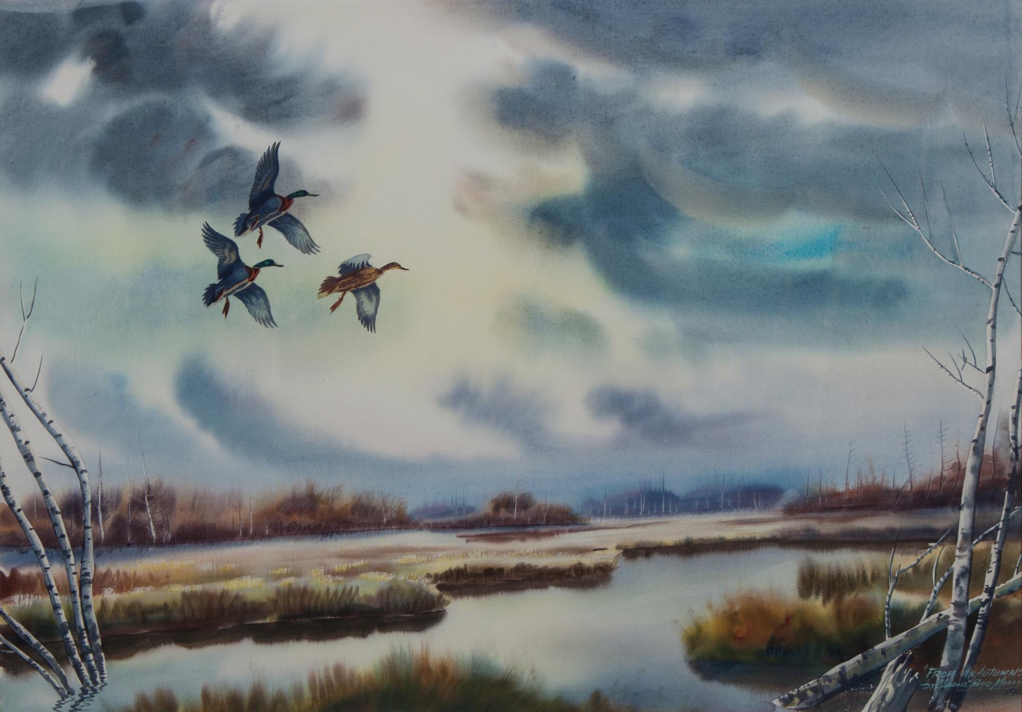 Clarence Boyce Monegar, (Wisconsin, 1910-1968), From an Autumn Sky, 1953