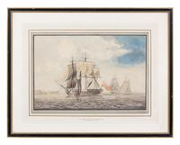William McKerras (British, 18th century) 38 Gun Frigate at…