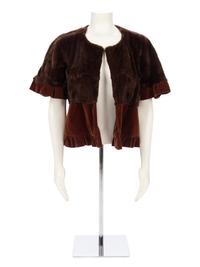 Vera Wang Brown Weasel Jacket, 2000s