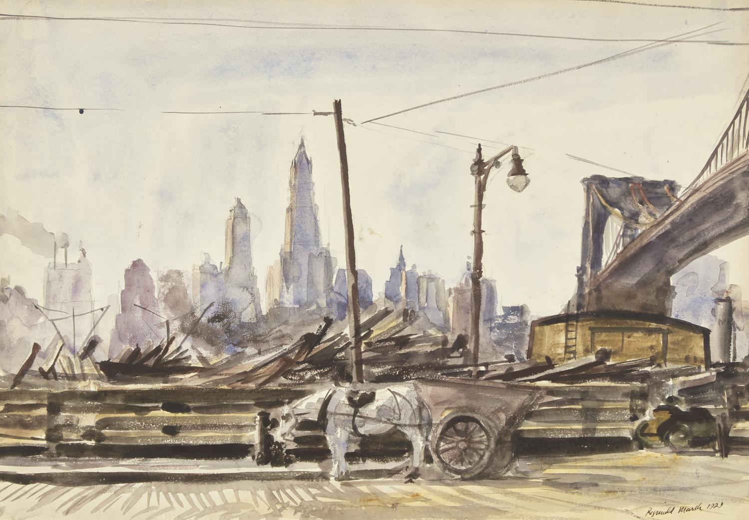 Brooklyn Bridge , 1929