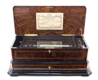 A Swiss Sublime Harmony Interchangeable Music Box, Reuge, Width of case overall 29 inches.