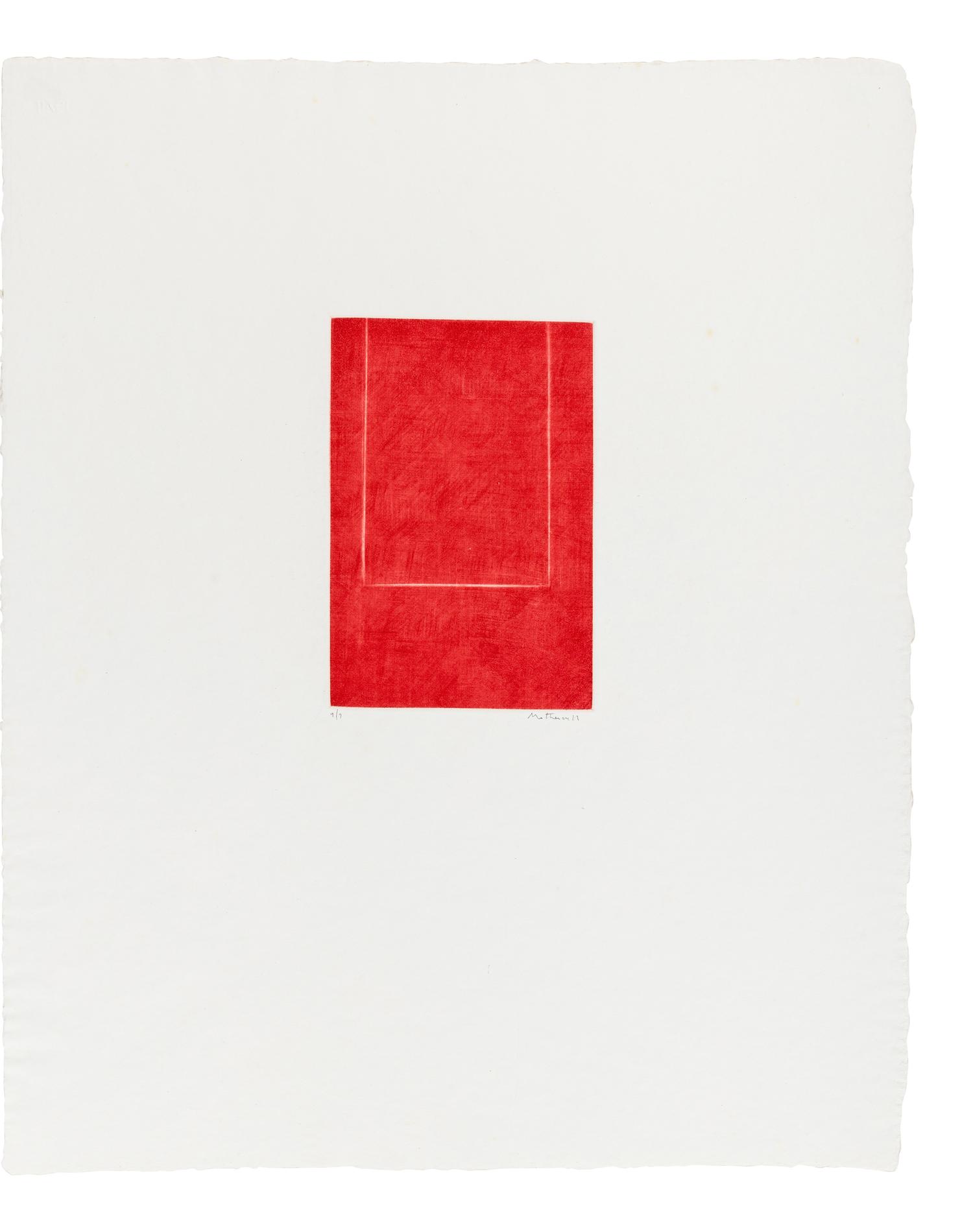 Mezzotint in Crimson , 1969