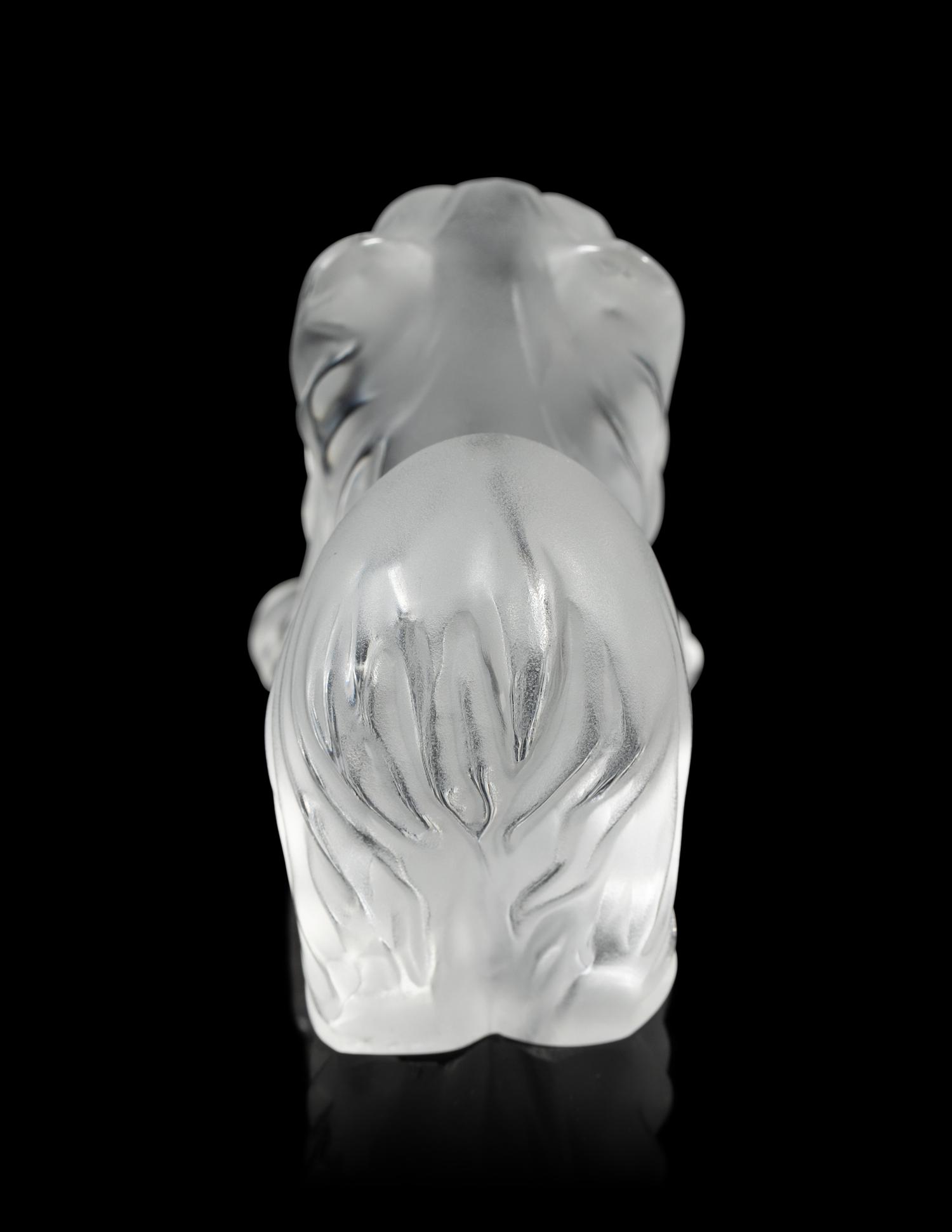 A Lalique Dog Figure