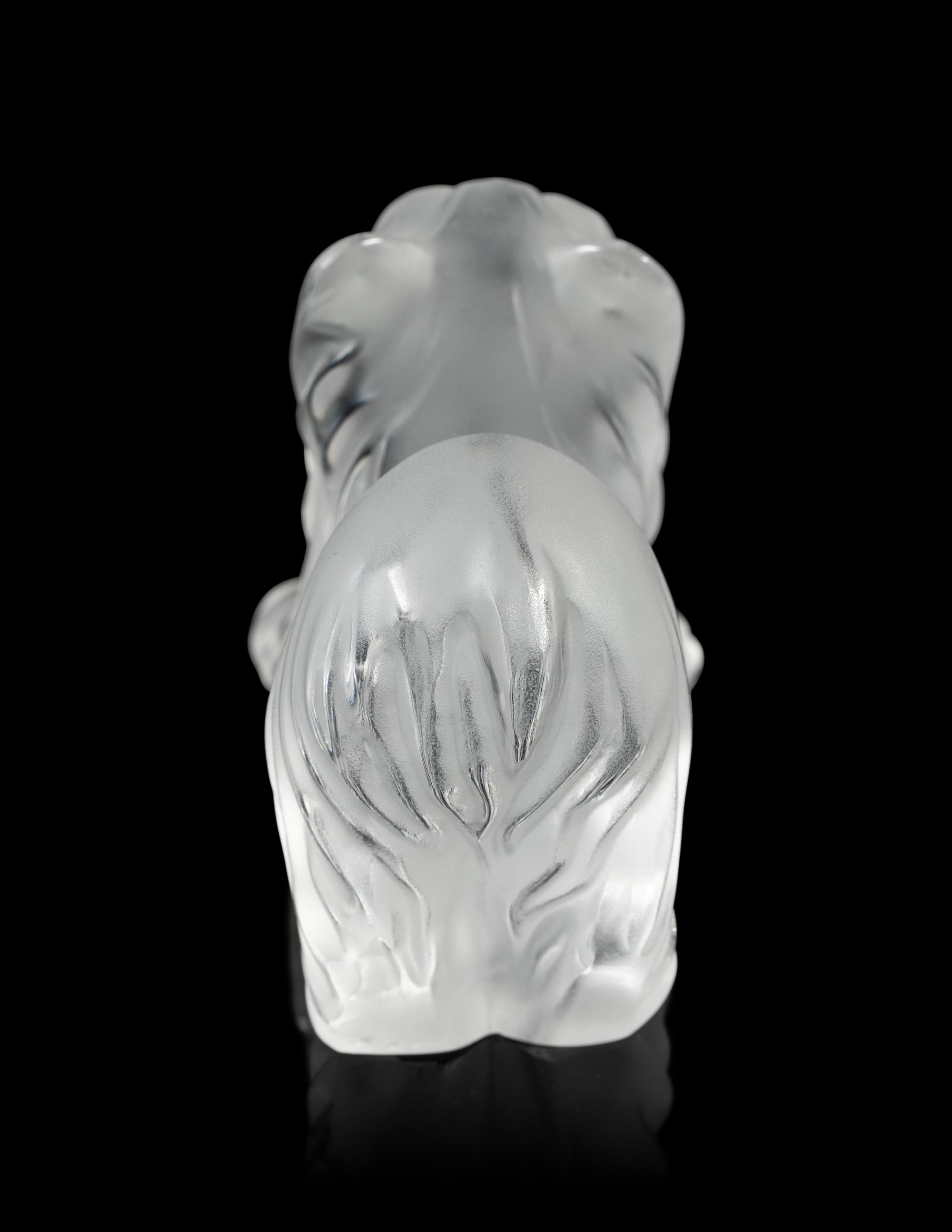 A Lalique Dog Figure