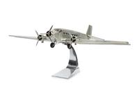 An Aluminum Scale Model of a Junkers JU 52 Transport Airplane