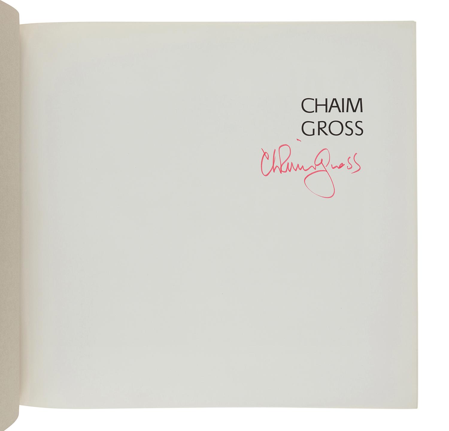 [GROSS, Chaim (1902-1991)]. GETLEIN, Frank. Chaim Gross. Harry N. Abrams, Inc., 1974.