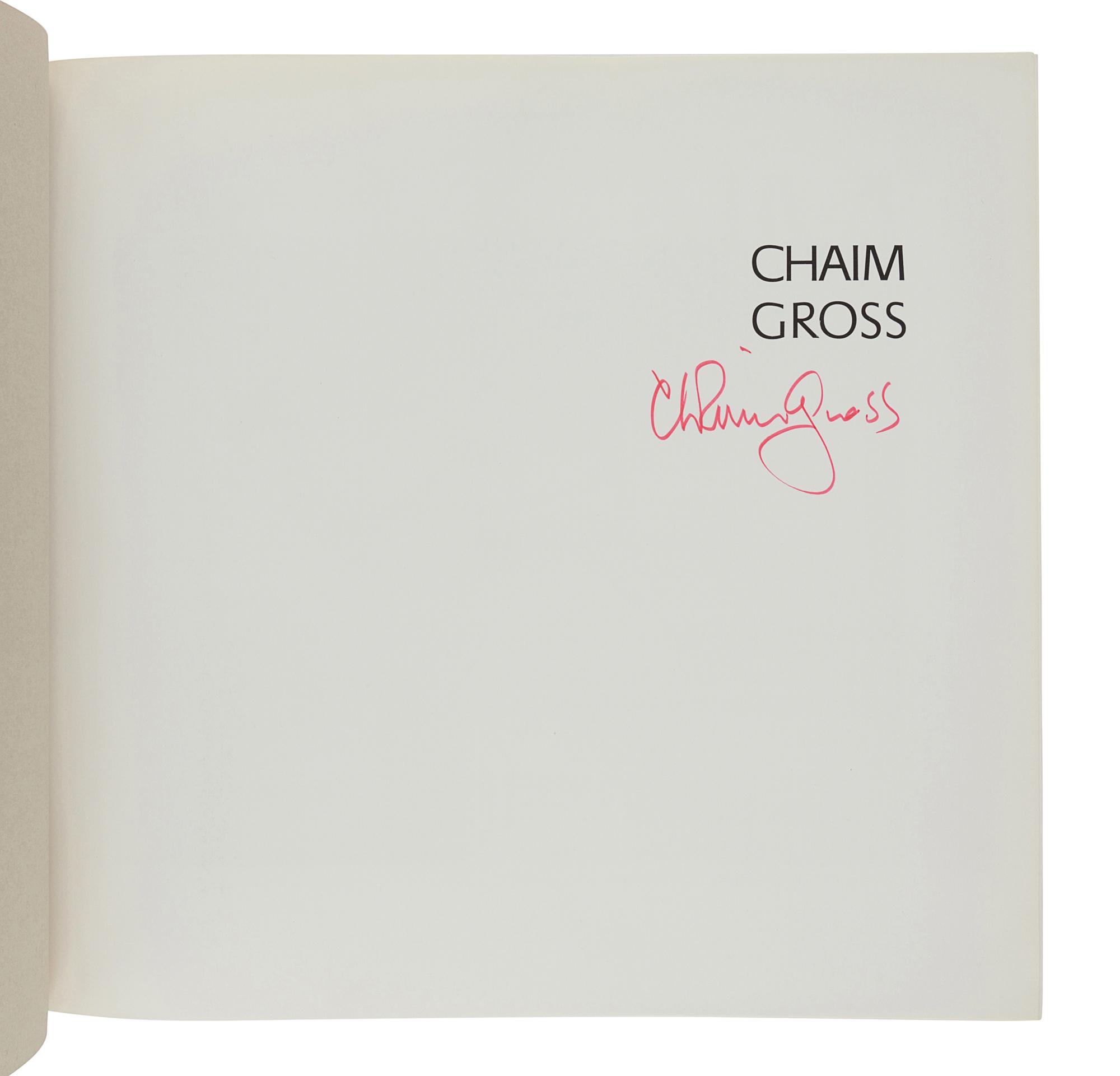 [GROSS, Chaim (1902-1991)]. GETLEIN, Frank. Chaim Gross. Harry N. Abrams, Inc., 1974.