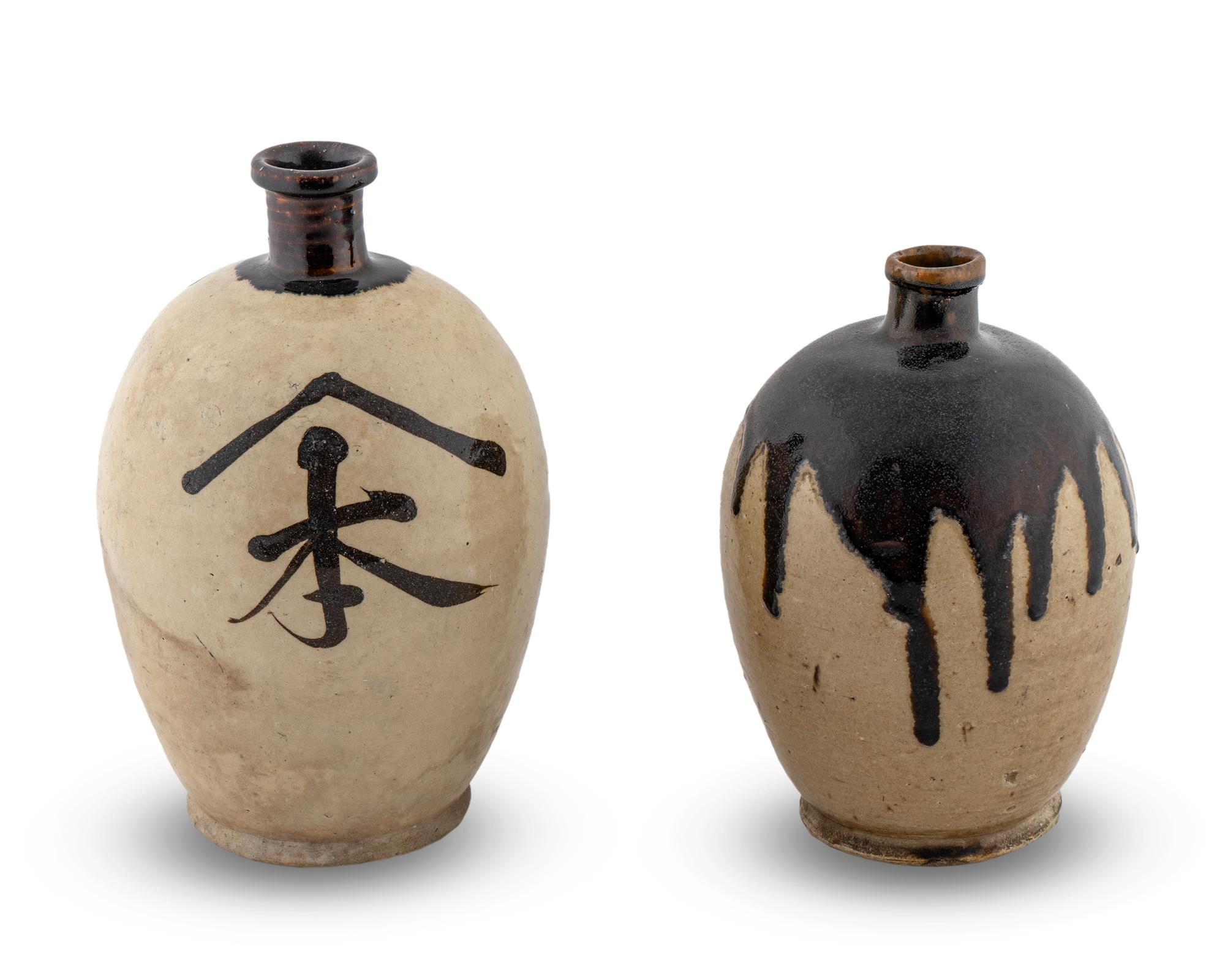Two Japanese Pottery Storage Jars — 18TH/19TH CENTURY