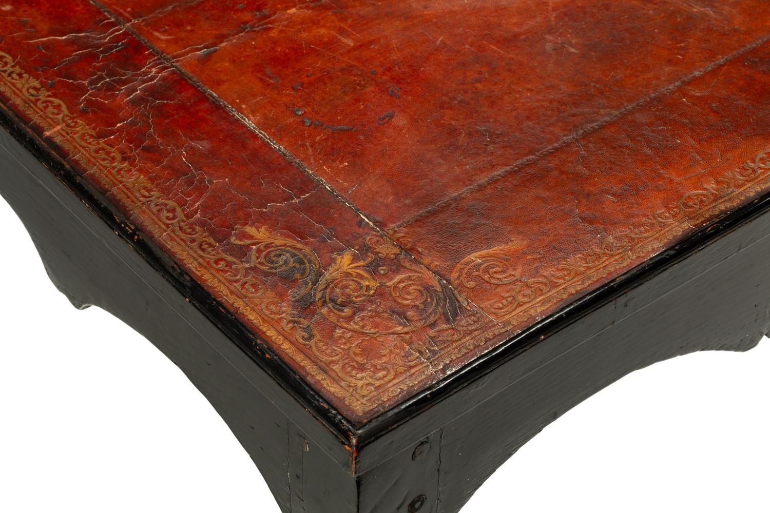 A Louis XV Provincial Ebonized Writing Table