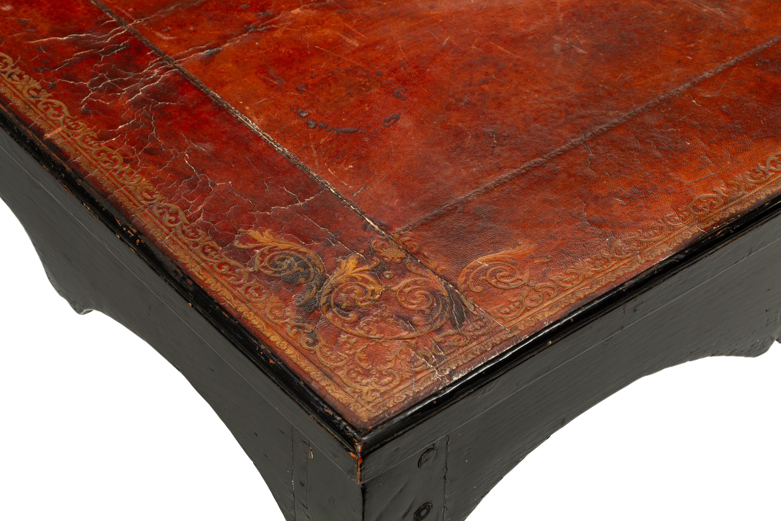 A Louis XV Provincial Ebonized Writing Table