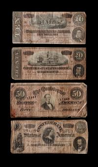 [CONFEDERATE STATES OF AMERICA] A Group of Ten Notes