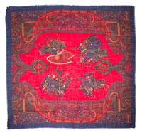 A Fendi Multicolor Wool Paisley Scarf, 54" x 54".