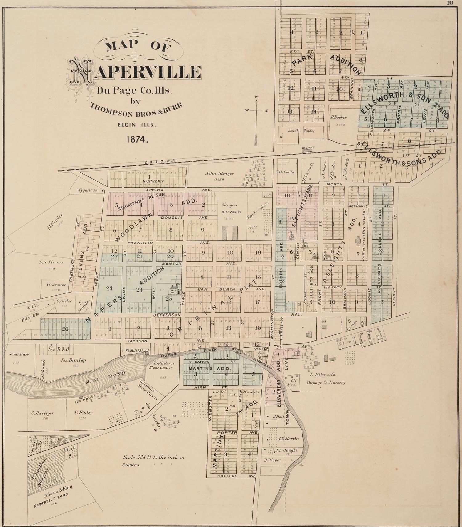 A group of 14 19th and 20th century maps, comprising: