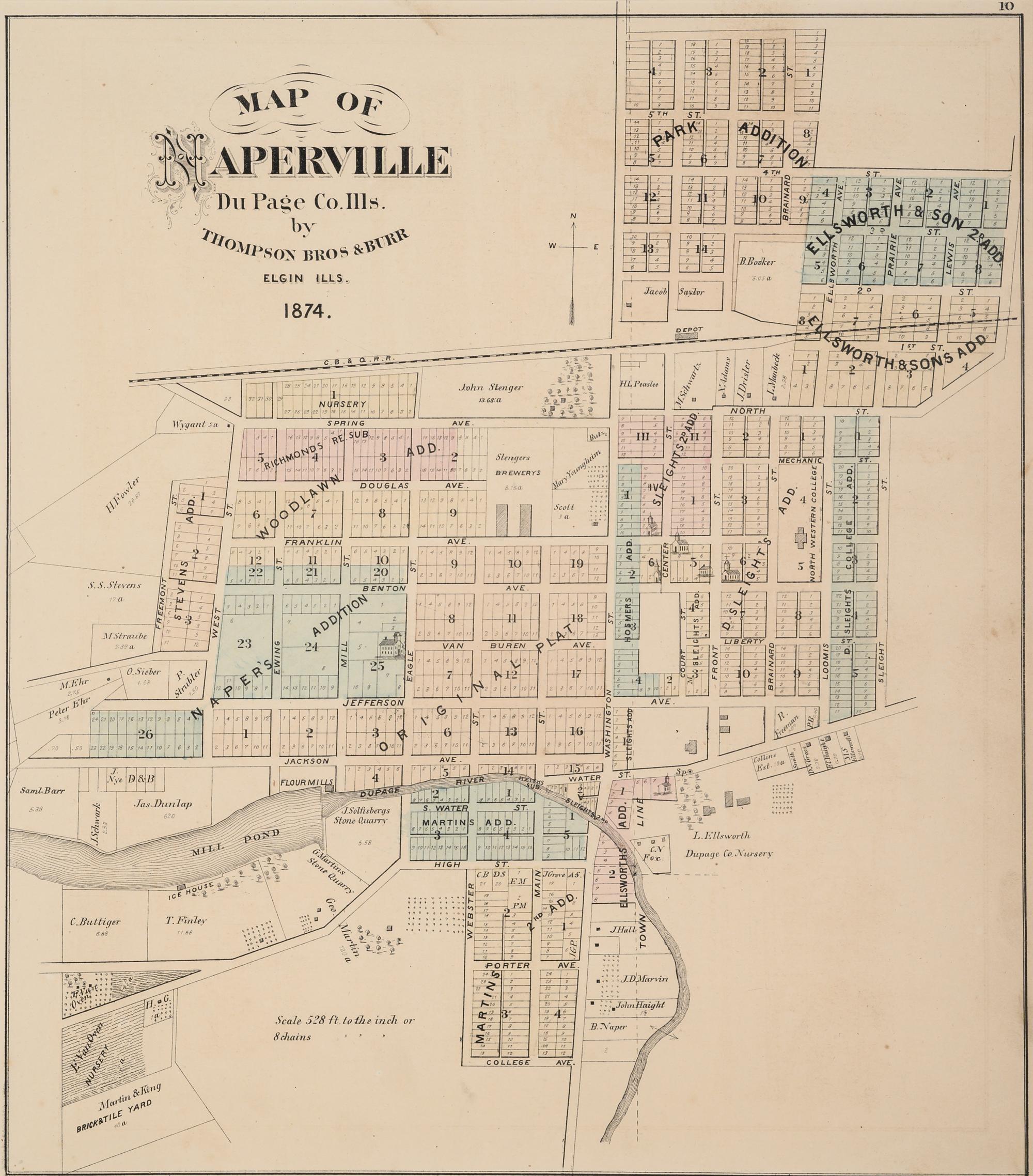 A group of 14 19th and 20th century maps, comprising: