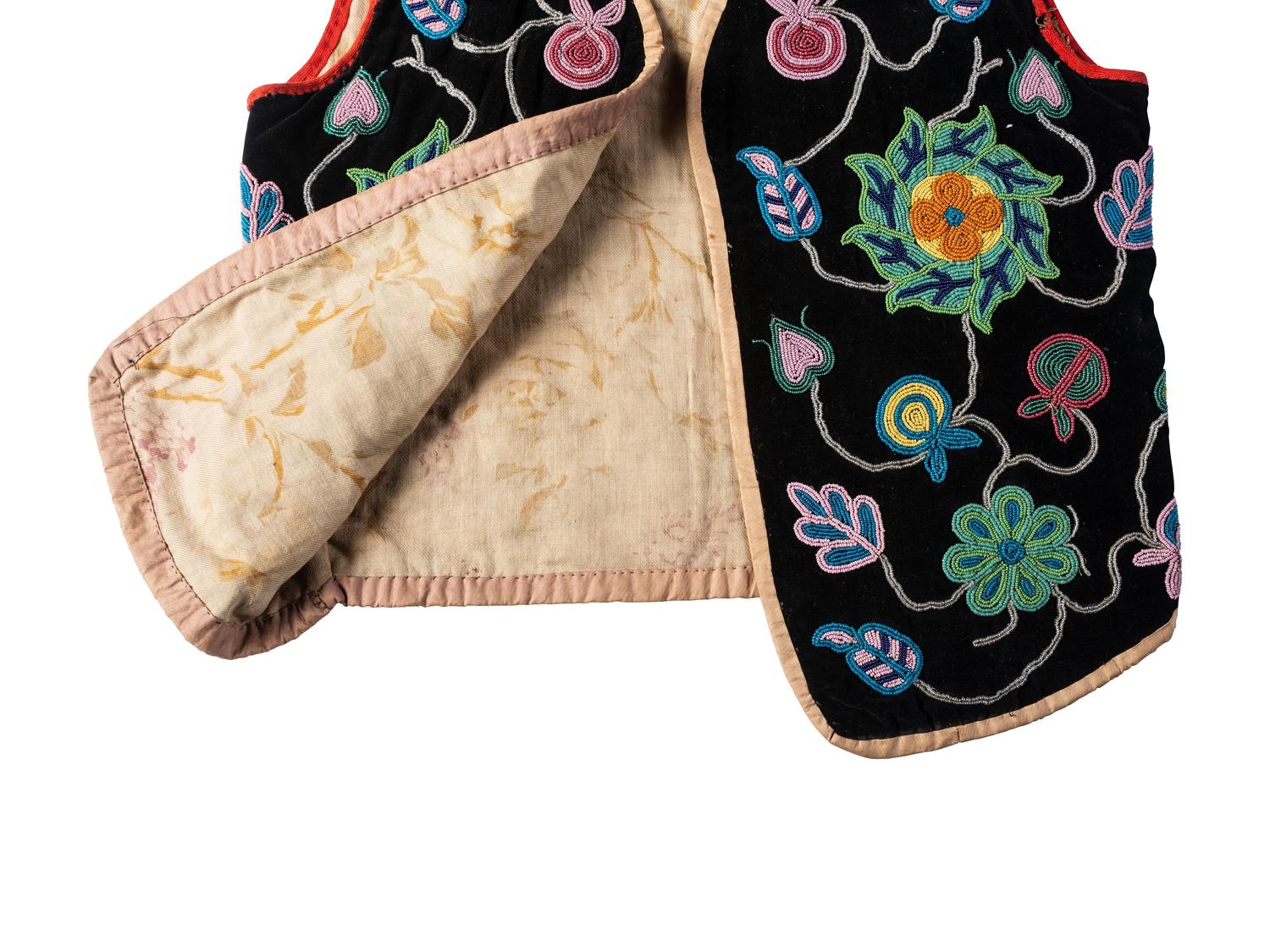 Anishinaabe Beaded Vest, Apron, and Leggings