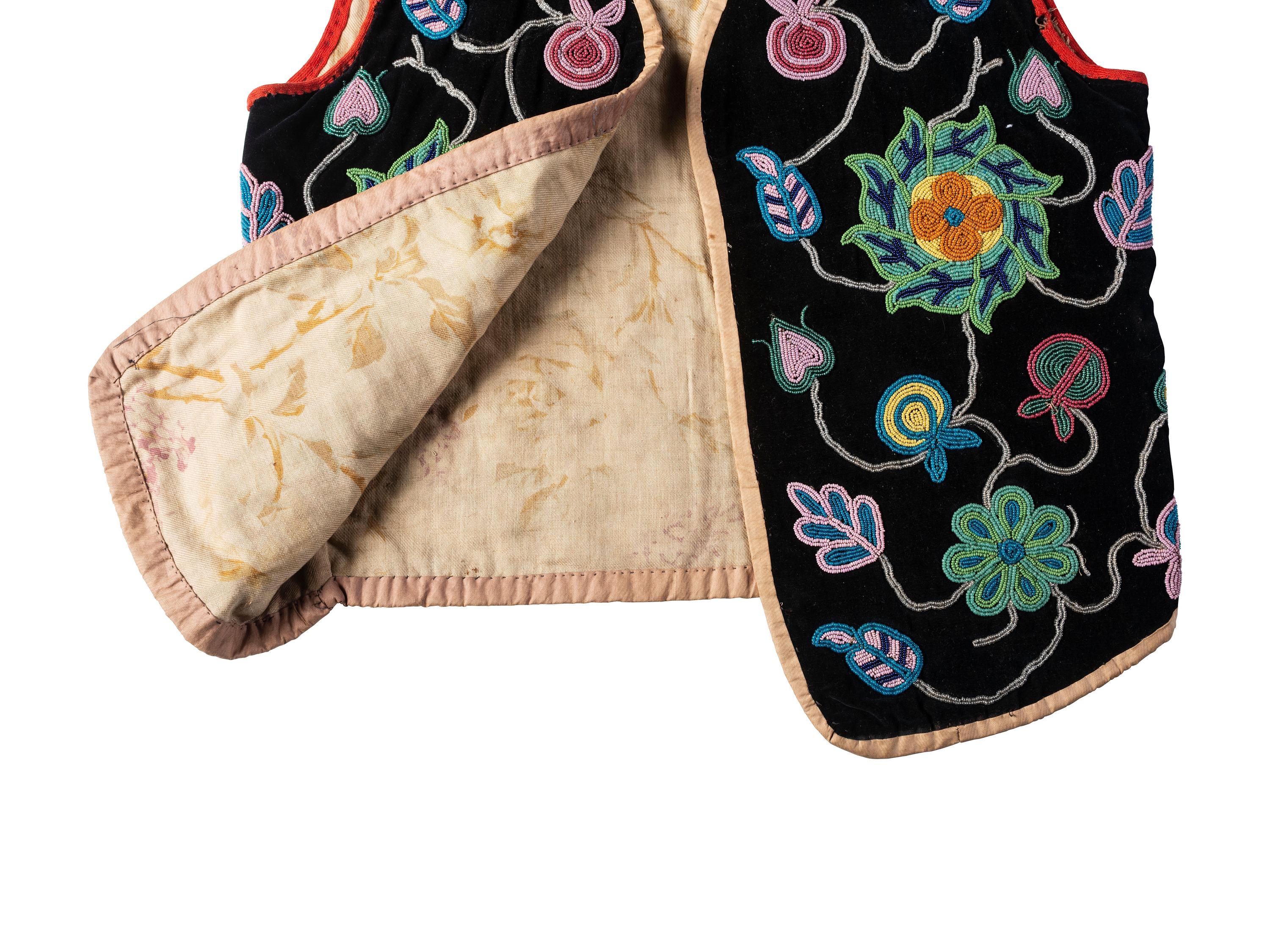 Anishinaabe Beaded Vest, Apron, and Leggings