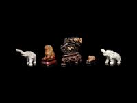 Five Chinese Carved Stone Articles