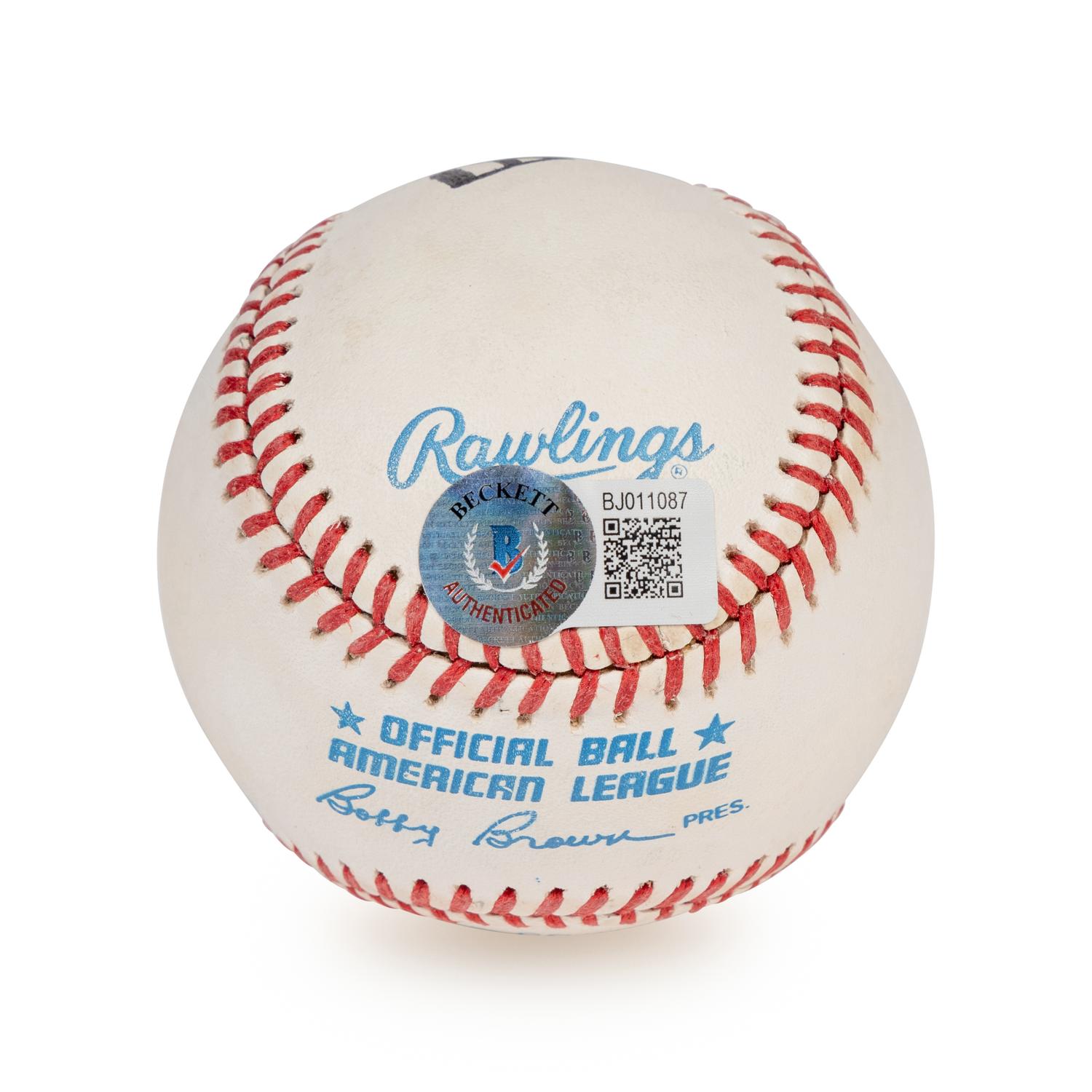 An Uncommon Paul Brown Single Signed Autograph Baseball (Beckett Authentication Services Certified),