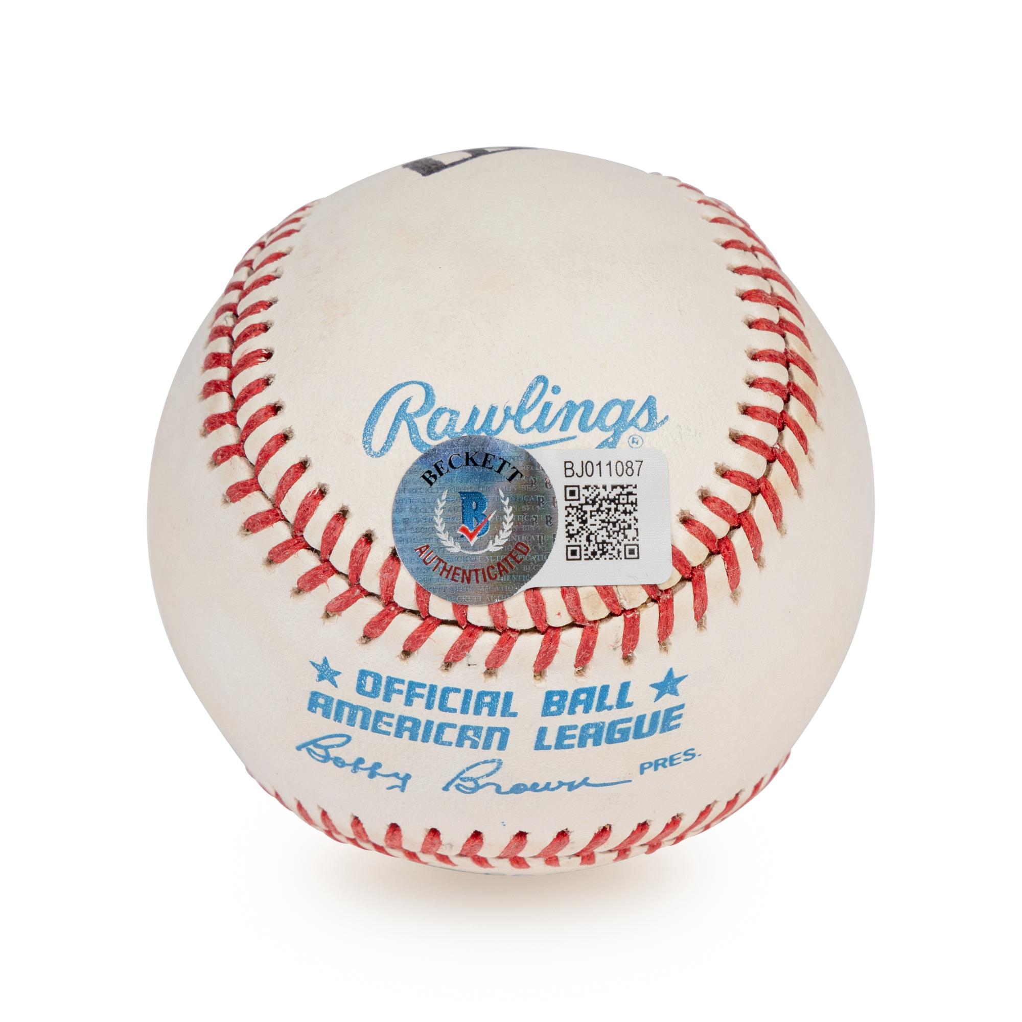 An Uncommon Paul Brown Single Signed Autograph Baseball (Beckett Authentication Services Certified),