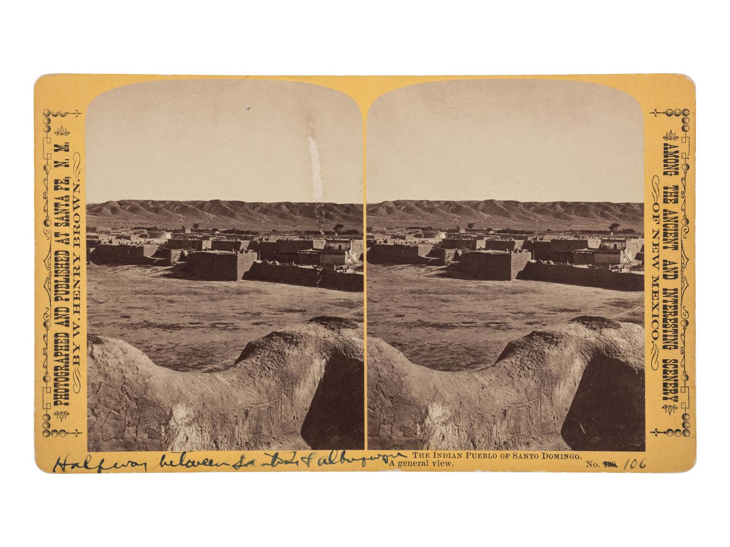 [NEW MEXICO]. A group of 6 photographs, incl. views of Santo Domingo and Taos pueblos, comprising: