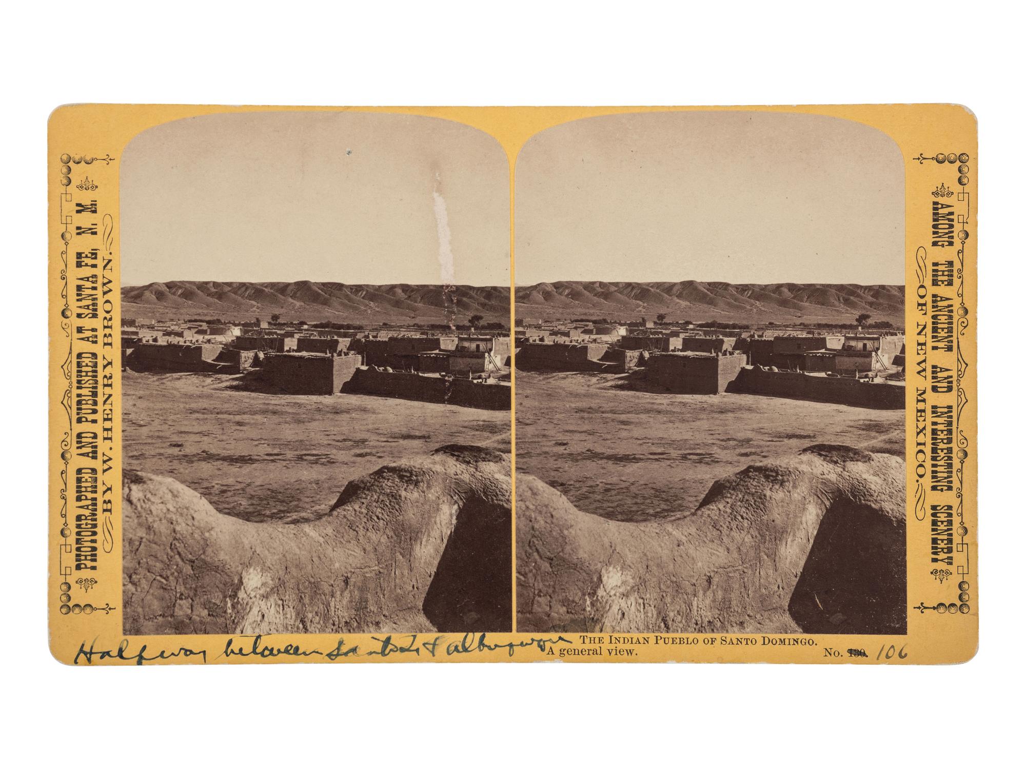 [NEW MEXICO]. A group of 6 photographs, incl. views of Santo Domingo and Taos pueblos, comprising: