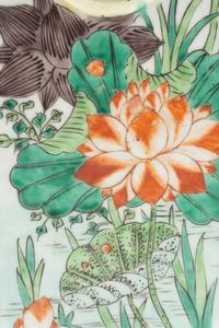 A Chinese Famille Verte Porcelain Vase Mounted as a Lamp