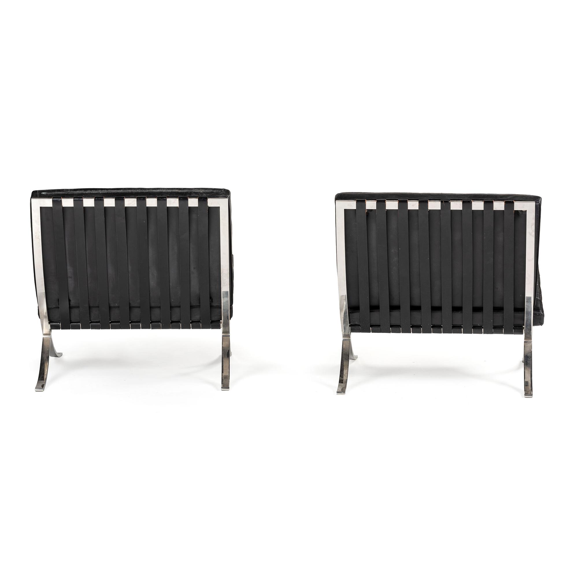 A Pair of Knoll Barcelona Chairs