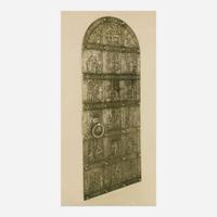 Samuel Yellin (American, b. Ukraine, 1884-1940) Rare and Important "Sketch in Iron", a Study Panel for a Door for the J. Walter Thompson Advertising Agency, New York, circa 1928