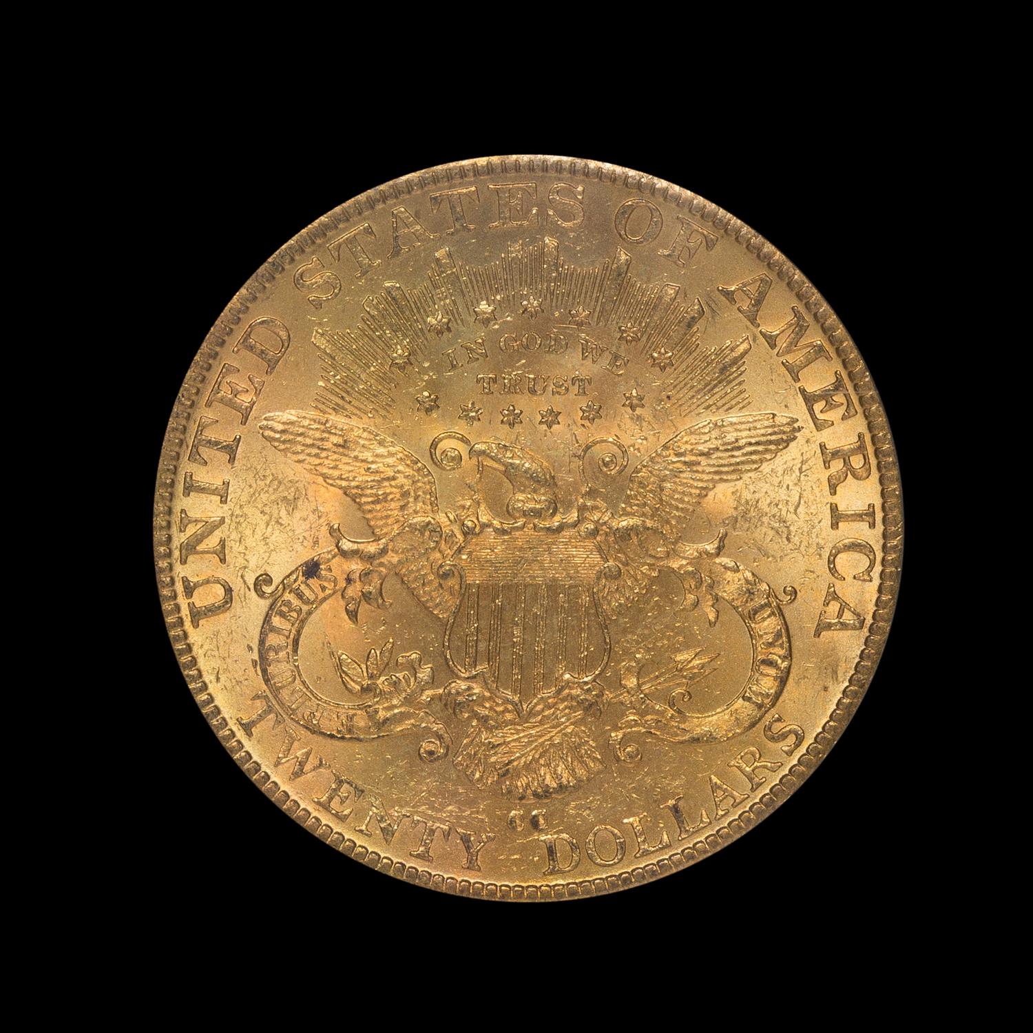 A United States 1889-CC Liberty Head $20 Gold Coin