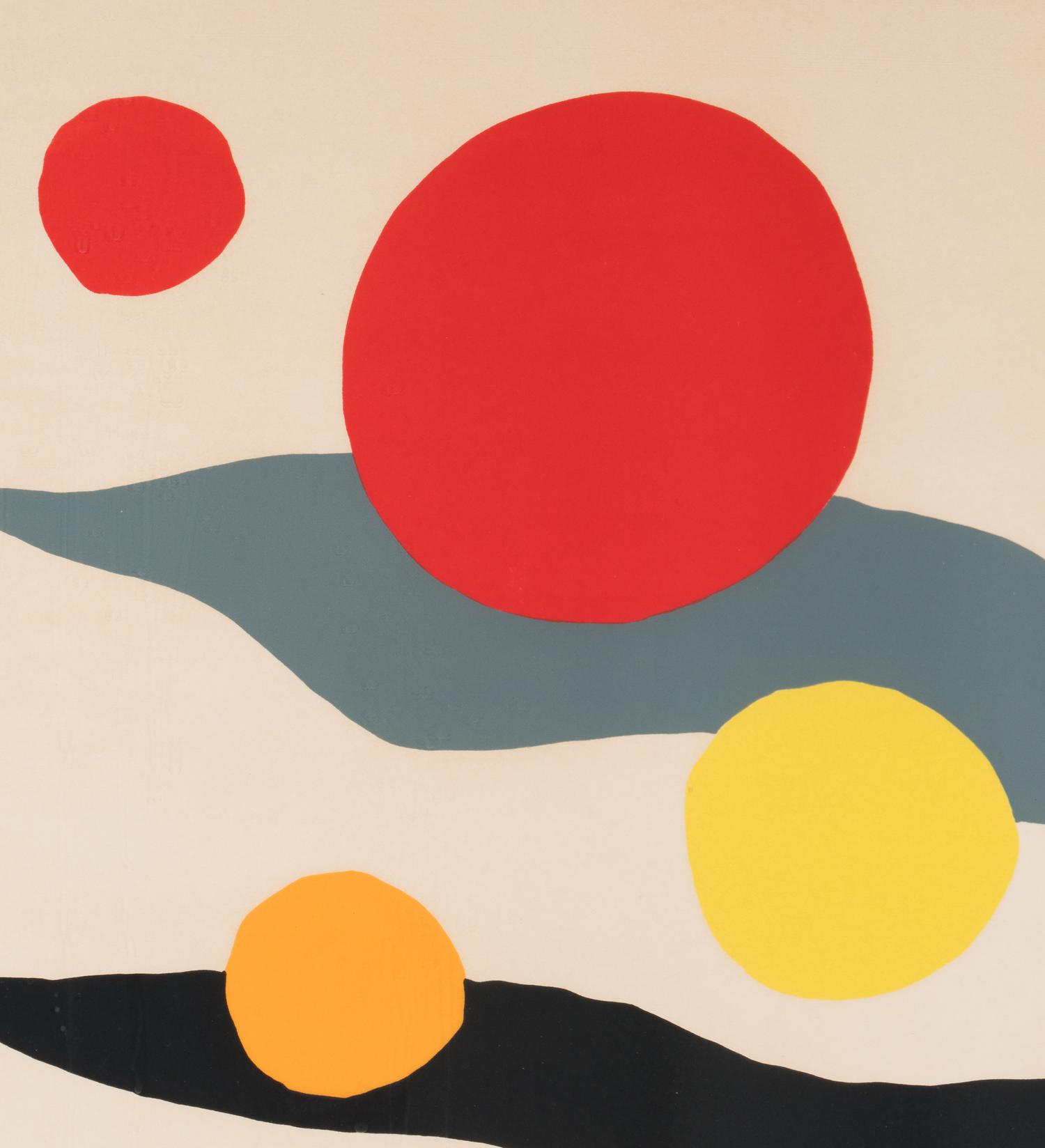 Composition with Clouds and Spheres , 1970
