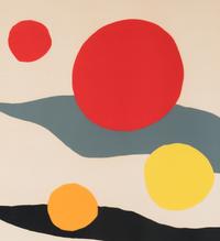 Composition with Clouds and Spheres , 1970