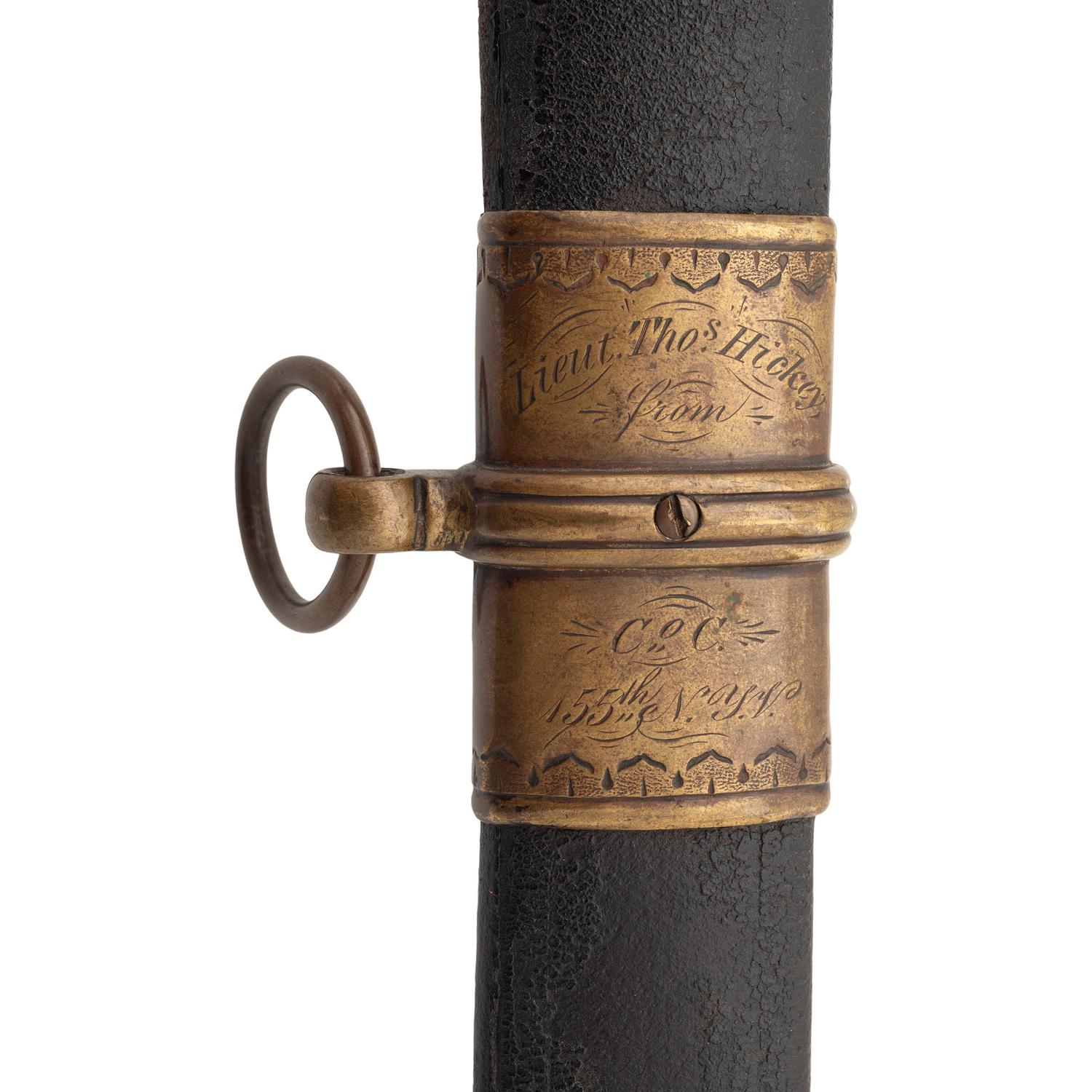 Klingenthal Non-Regulation Combination Hilt French 1838/1853 Sword Presented to Lt. Thomas Hickey - 164th New York Infantry - WIA at Cold Harbor and Died of Wounds