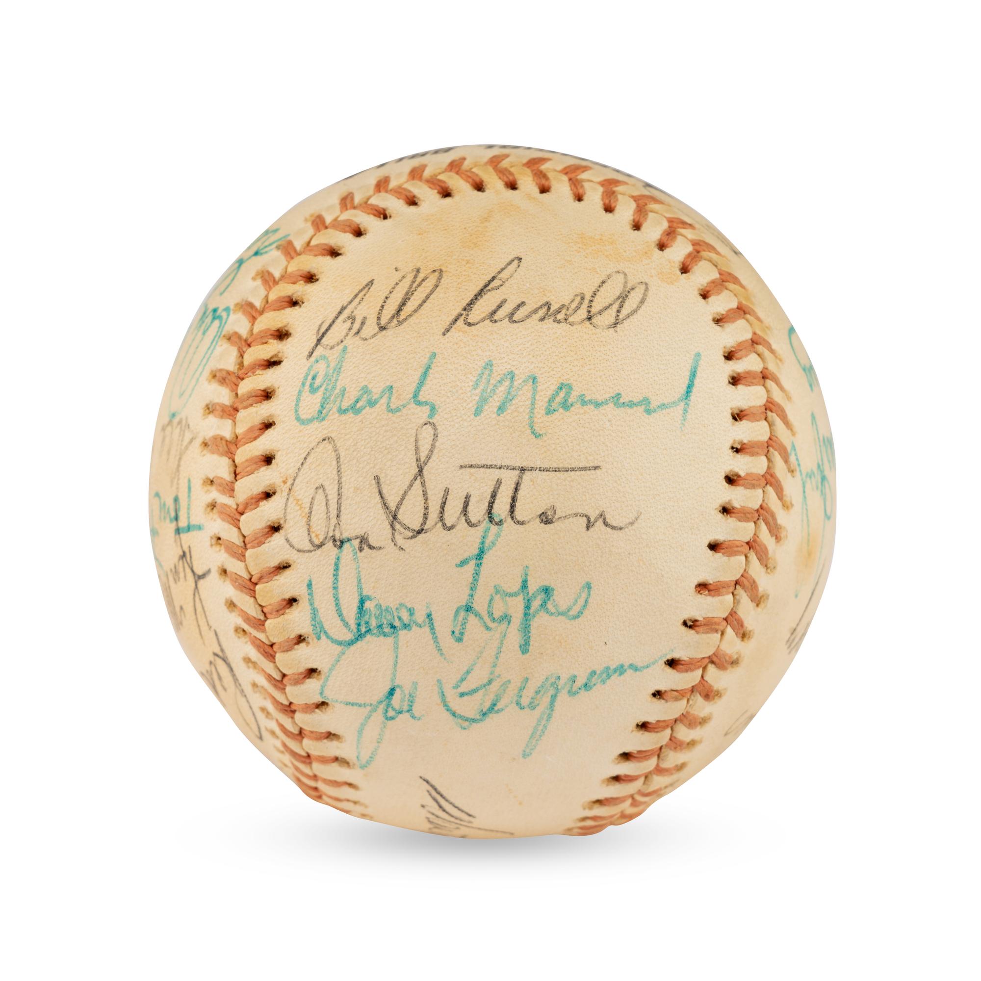 A 1975 Los Angeles Dodgers Team Signed Autograph Baseball (PSA Letter of Authenticity)