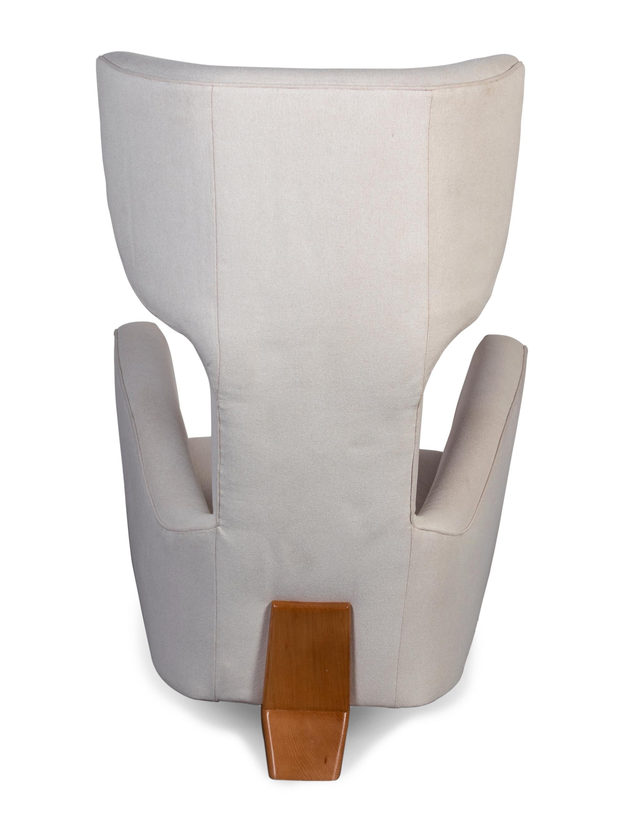 Pair of High Back Arm Chairs