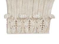 An Assembled Pair of Carved Wood Corinthian Column Capitals — CIRCA 1930