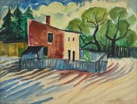 Haus mit Acker ( House with Field), 1922