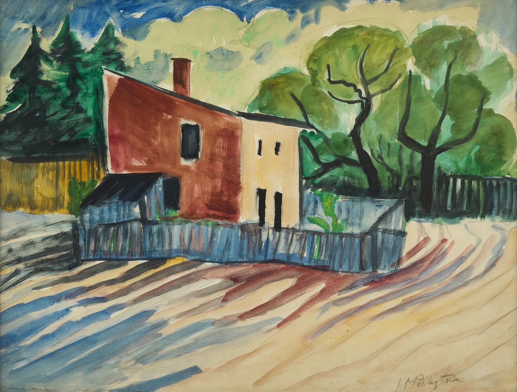 Haus mit Acker ( House with Field), 1922