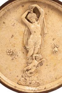 A Pair of Neoclassical Style Marble Roundels
