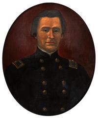 [CIVIL WAR]. ANDREWS, Eliphalet Frazer (1835-1915), artist. Oil on canvas painting of Colonel Robert Latimer McCook. 1881.