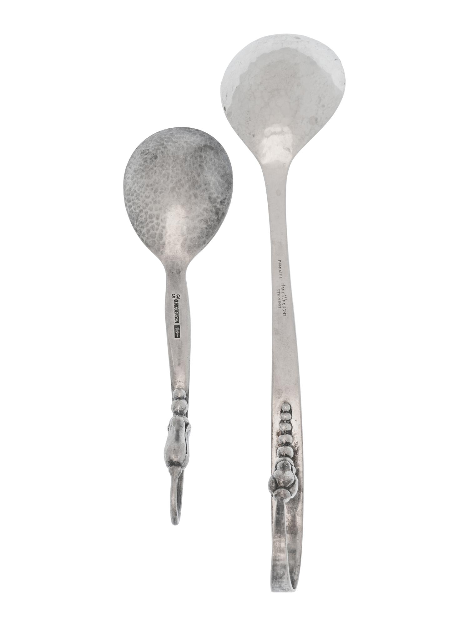 Two Silver Serving Spoons