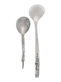 Two Silver Serving Spoons