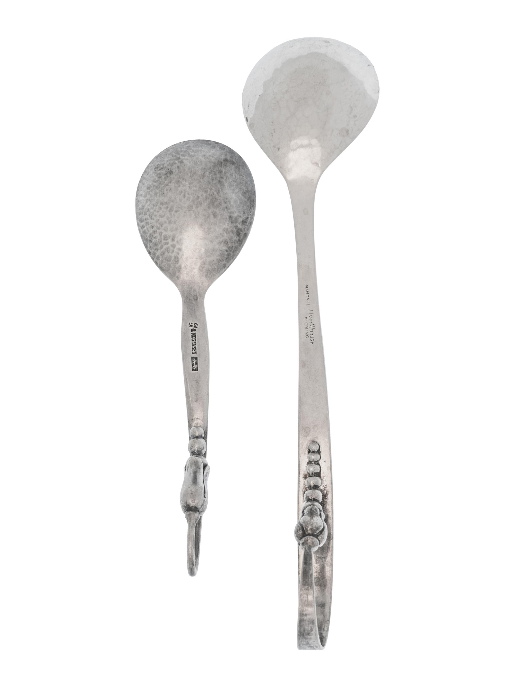 Two Silver Serving Spoons