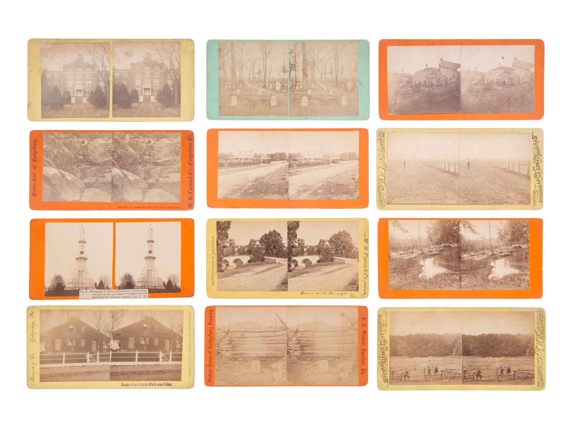 [CIVIL WAR]. 31 post-war views of Gettysburg and vicinity.