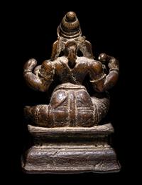 An Indian Bronze Figure of Ganesha