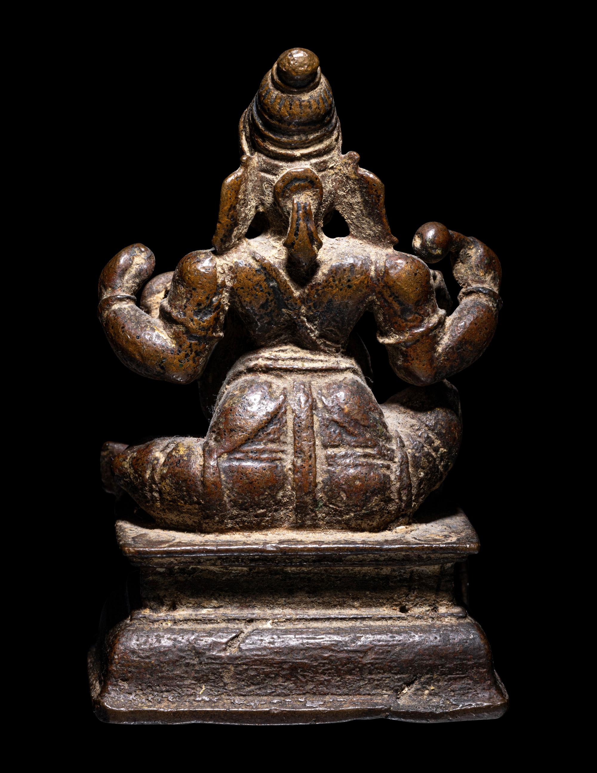 An Indian Bronze Figure of Ganesha