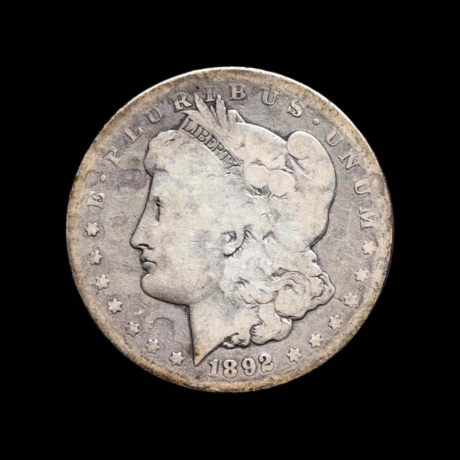 An 1892-CC Morgan $1 Coin