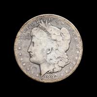 An 1892-CC Morgan $1 Coin